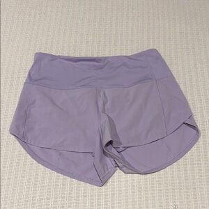 Lululemon Speed Up High-Rise Lined Short 2.5" Lilac Ether Size 6 Like New